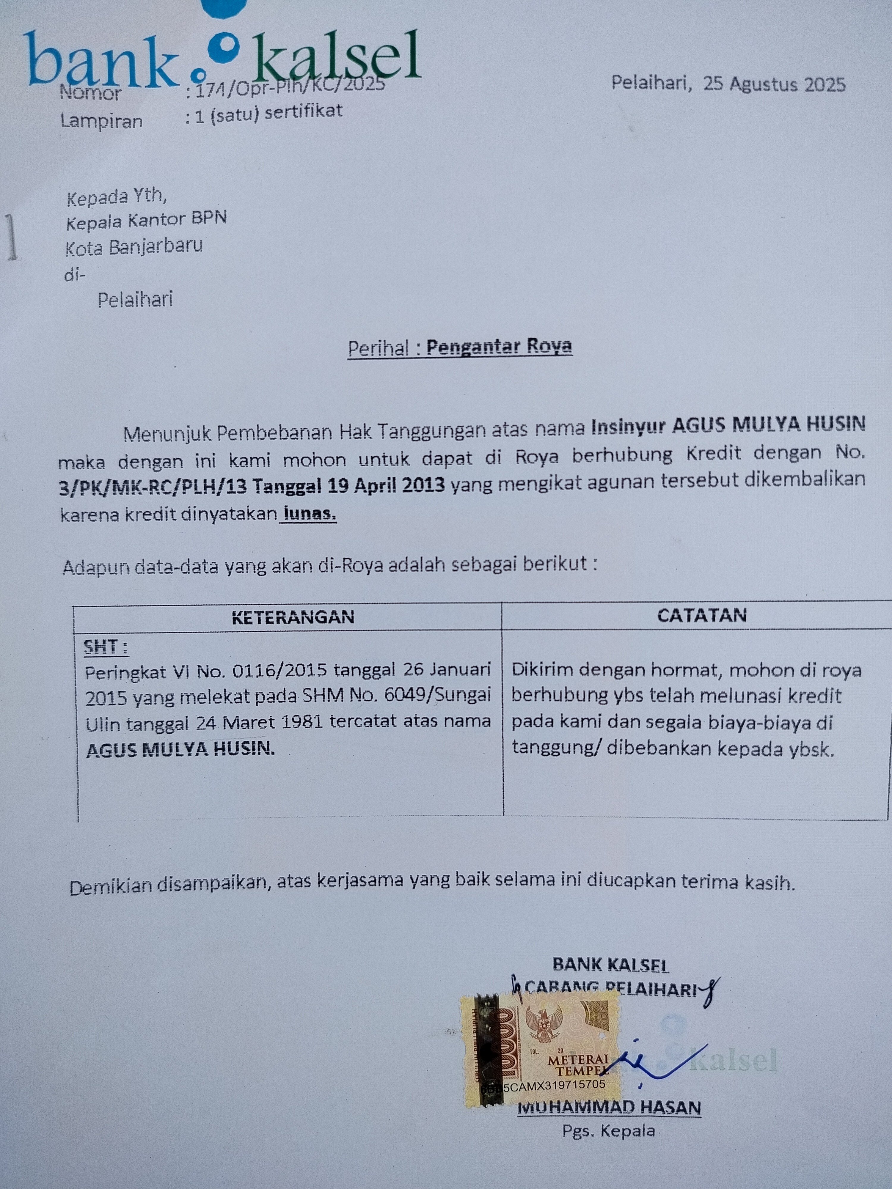 Berita Kehilangan